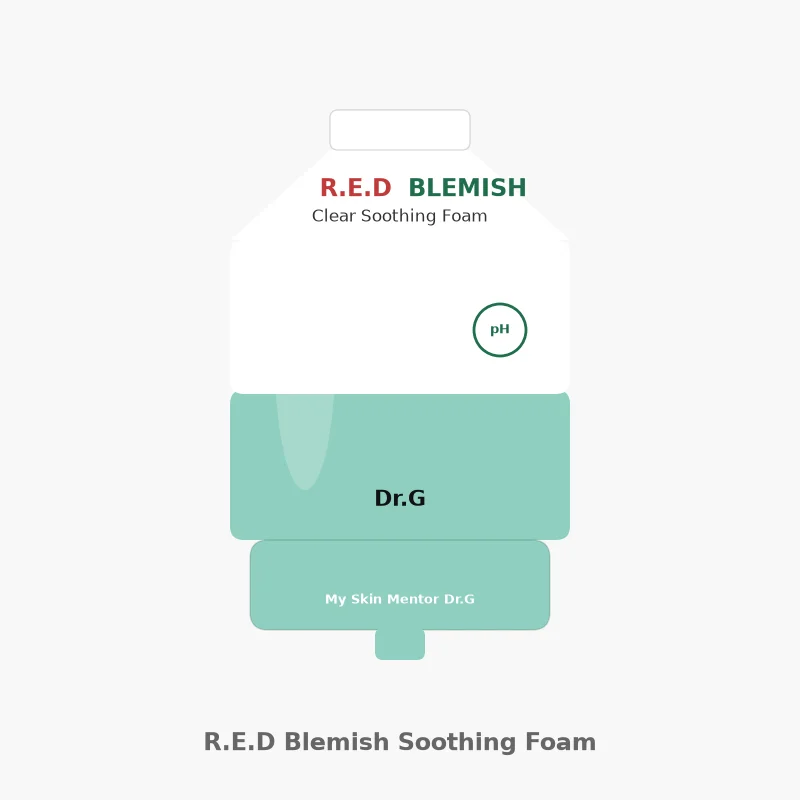 Illustration of Dr.G R.E.D Blemish Clear Soothing Foam tube