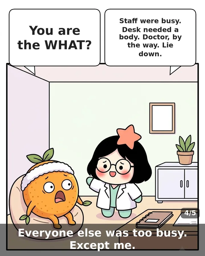 I am actually the doctor, panel 4 of 4
