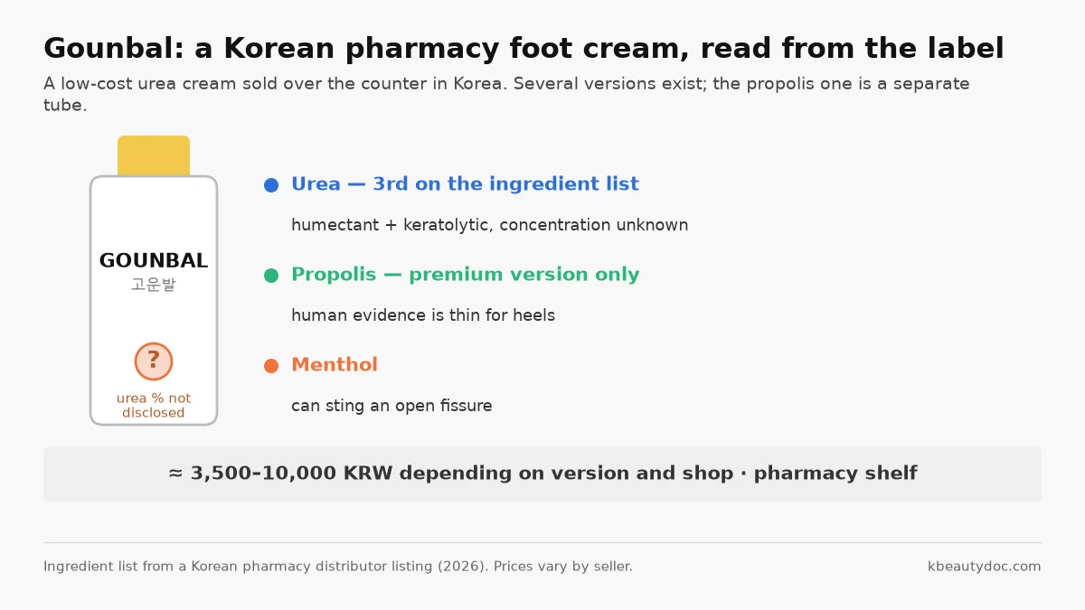 Gounbal Foot Cream: Reading the Label on Korea's Inexpensive Pharmacy Urea Cream