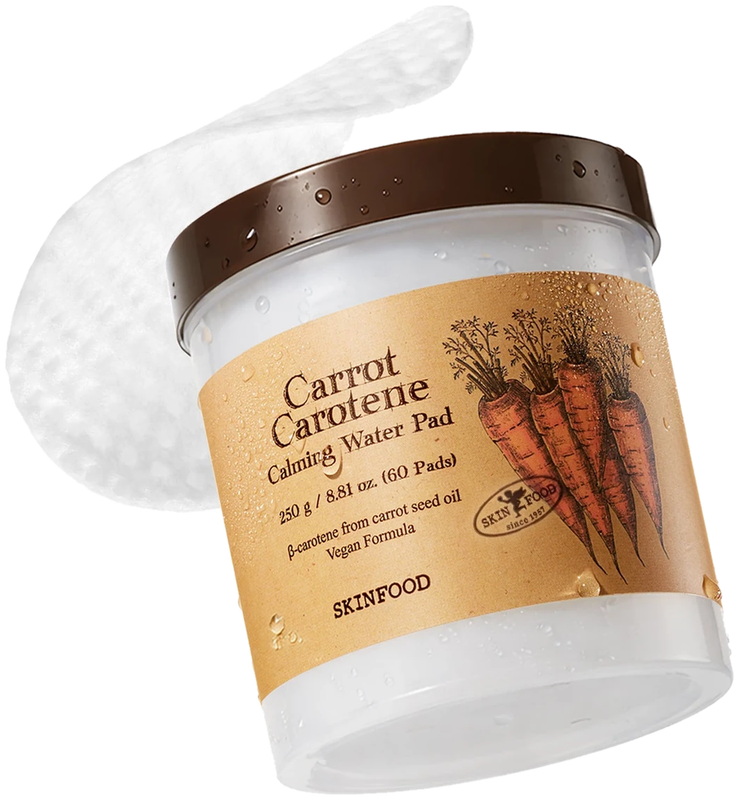 Skinfood Carrot Carotene Calming Water Pad jar and pad
