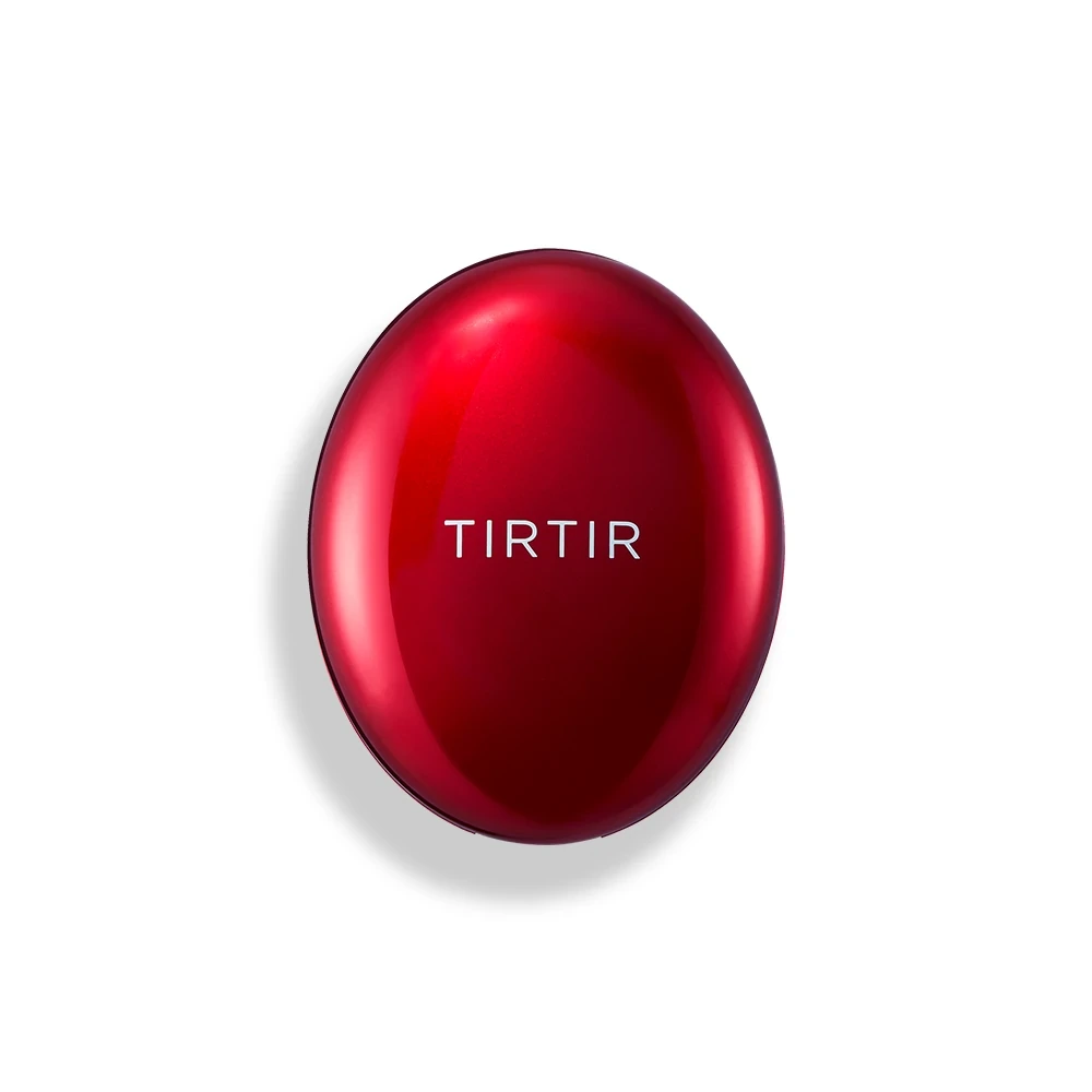 TIRTIR Mask Fit Red Cushion — closed red compact with the TIRTIR logo on the lid